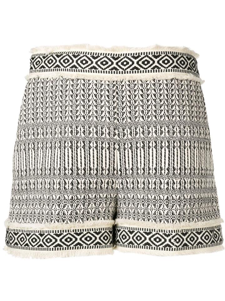 Twin-set Jacquard Short Shorts - Neutrals