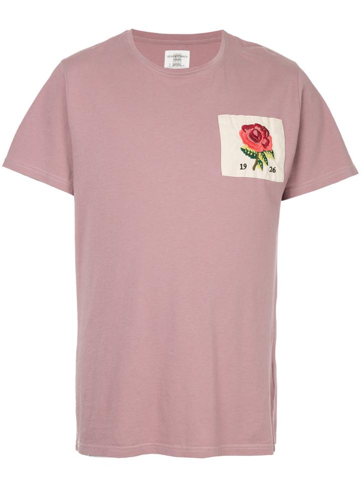 Kent & Curwen Logo Patch T-shirt - Pink & Purple