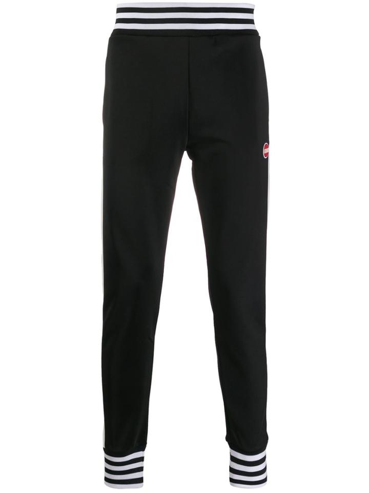 Colmar Striped Trim Track Pants - Black
