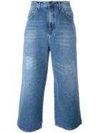 J.w.anderson Wide-legged Cropped Jeans, Men's, Size: 46, Blue, Cotton