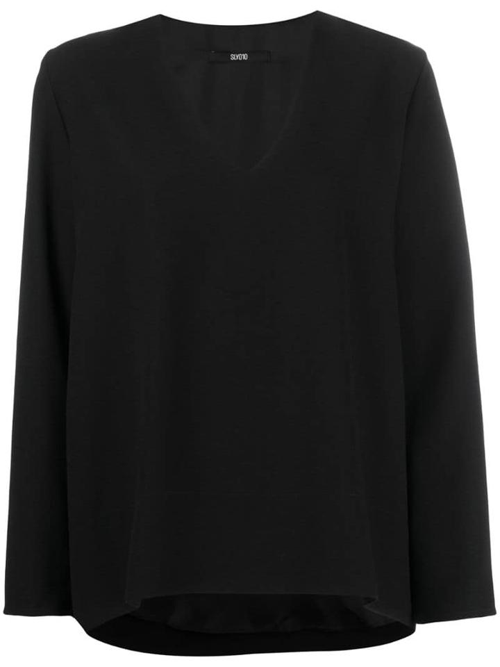 Sly010 V-neck Sweatshirt - Black