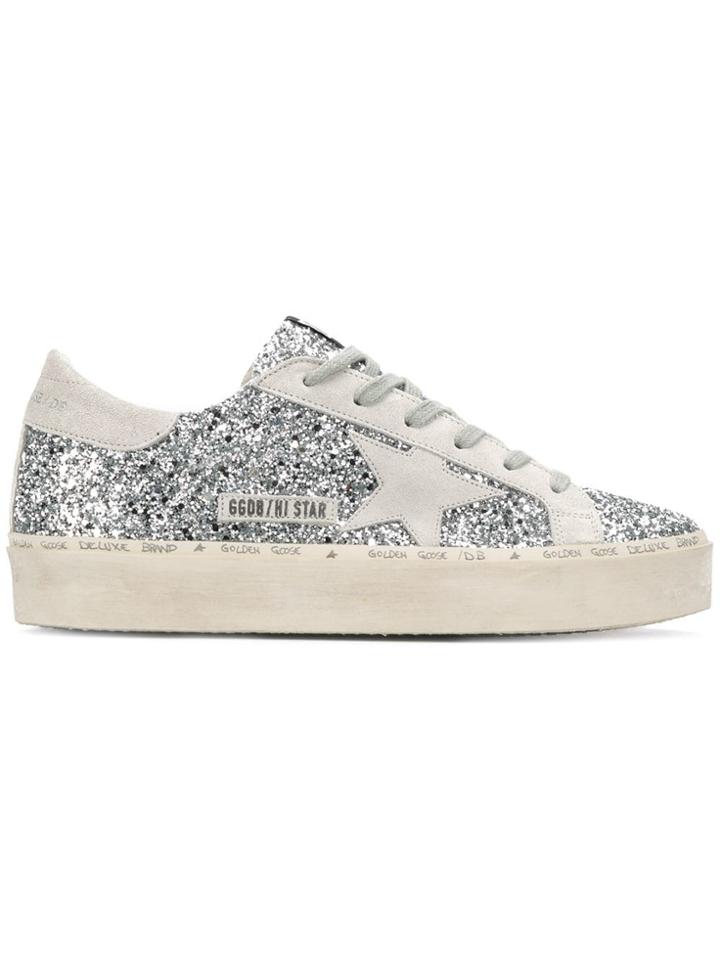 Golden Goose Deluxe Brand Glitter Detail Sneakers - Grey