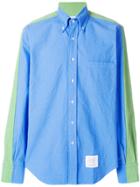 Thom Browne Contrast Panel Shirt - Blue