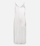 Christopher Kane Asymmetrical Long Pleated Dress