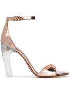 Valentino Curved Heel Sandals - Pink & Purple
