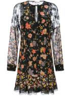 Red Valentino - Floral Embroidered Dress - Women - Silk/polyamide - 42, Silk/polyamide