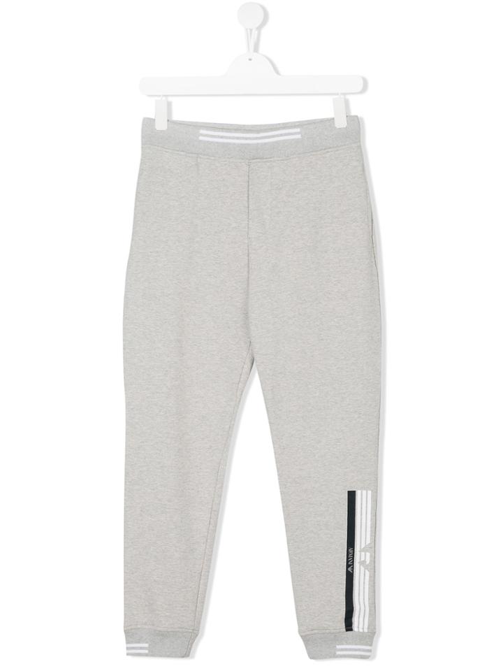Armani Junior Teen Track Trousers - Grey