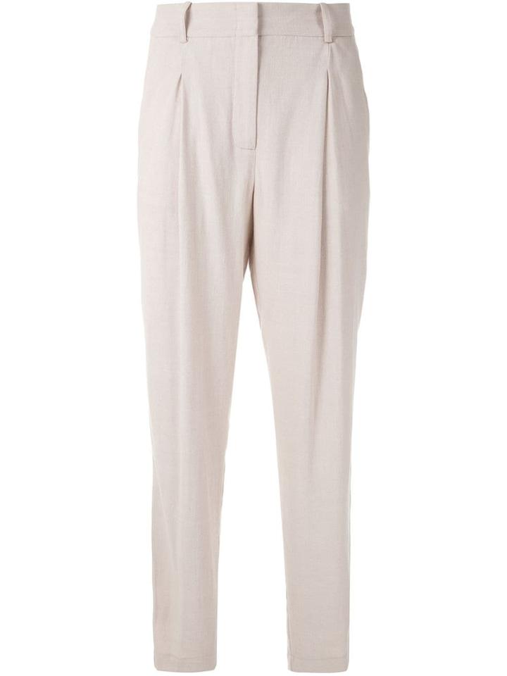 Alcaçuz Marisa Pleated Trousers - Neutrals
