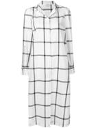 Ballantyne Grid Print Shirt Dress - White