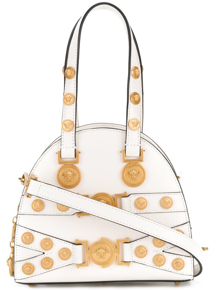 Versace Medusa Medal Shoulder Bag - White