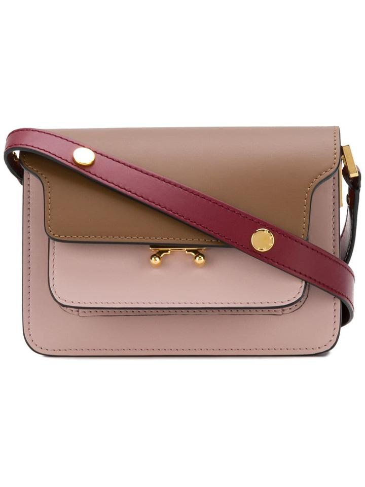 Marni Trunk Mini Shoulder Bag - Pink