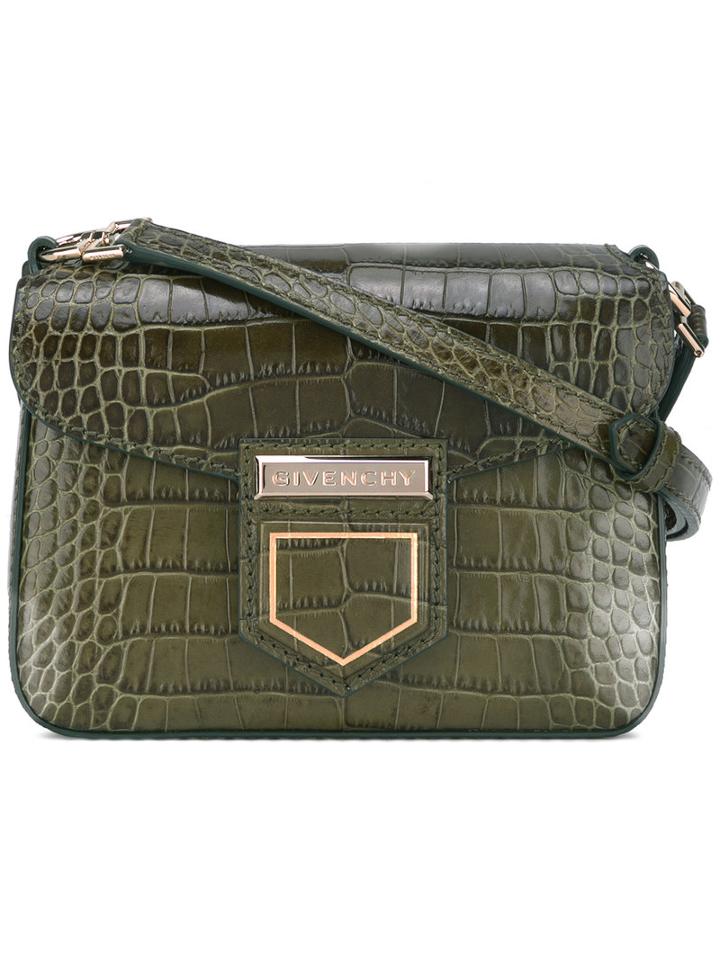 Givenchy Mini Nobile Crossbody Bag, Women's, Green, Calf Leather