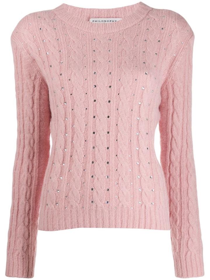 Philosophy Di Lorenzo Serafini Embellished Sweater - Pink