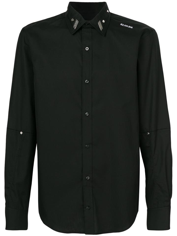 Icosae Logo Plaque Shirt - Black