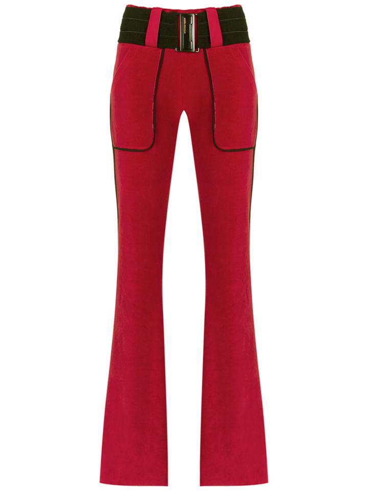 Andrea Bogosian Velvet Flared Trousers