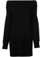 T By Alexander Wang Off-shoulder Knit Dress - Black