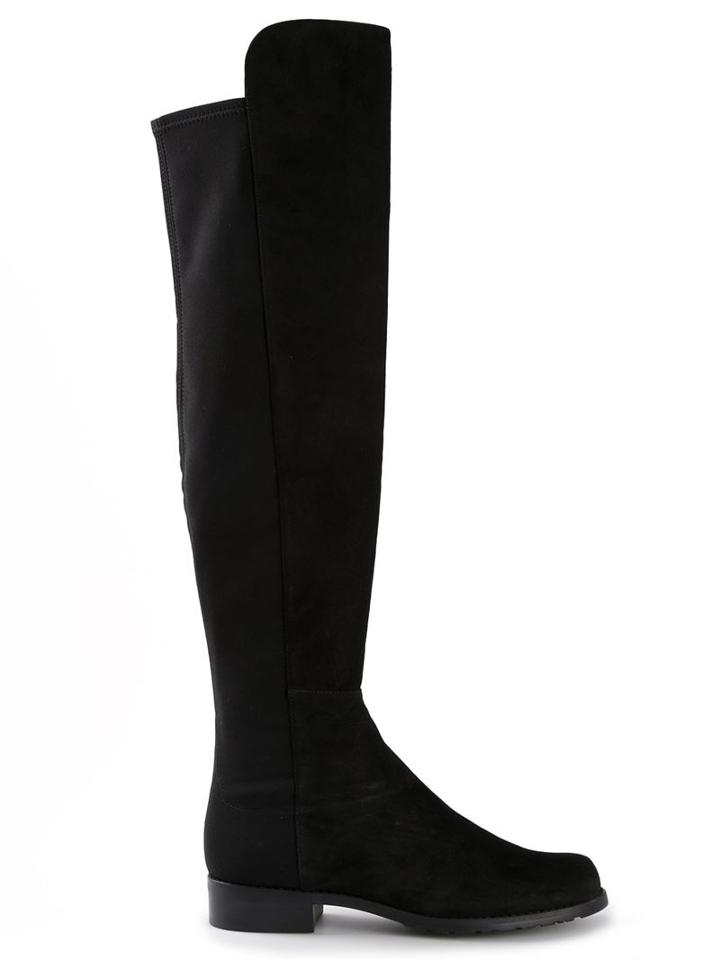 Stuart Weitzman 5050 Boots, Women's, Size: 7, Black, Suede