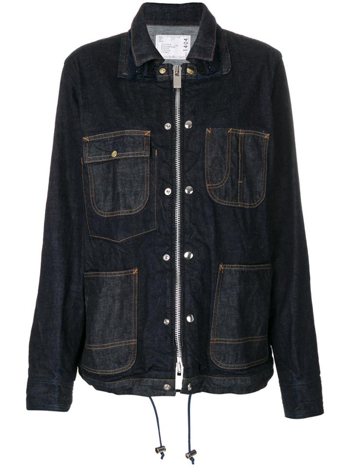 Sacai Denim Shirt Jacket - Blue
