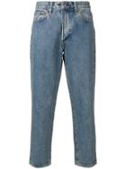 Levi's: Made & Crafted Faded Cropped Jeans - Blue