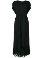 Fendi Cut-detail Midi Dress - Black