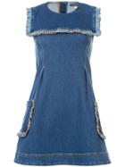 Alexa Chung Sleeveless Denim Dress - Blue