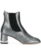 Miu Miu Ankle Boots - Metallic