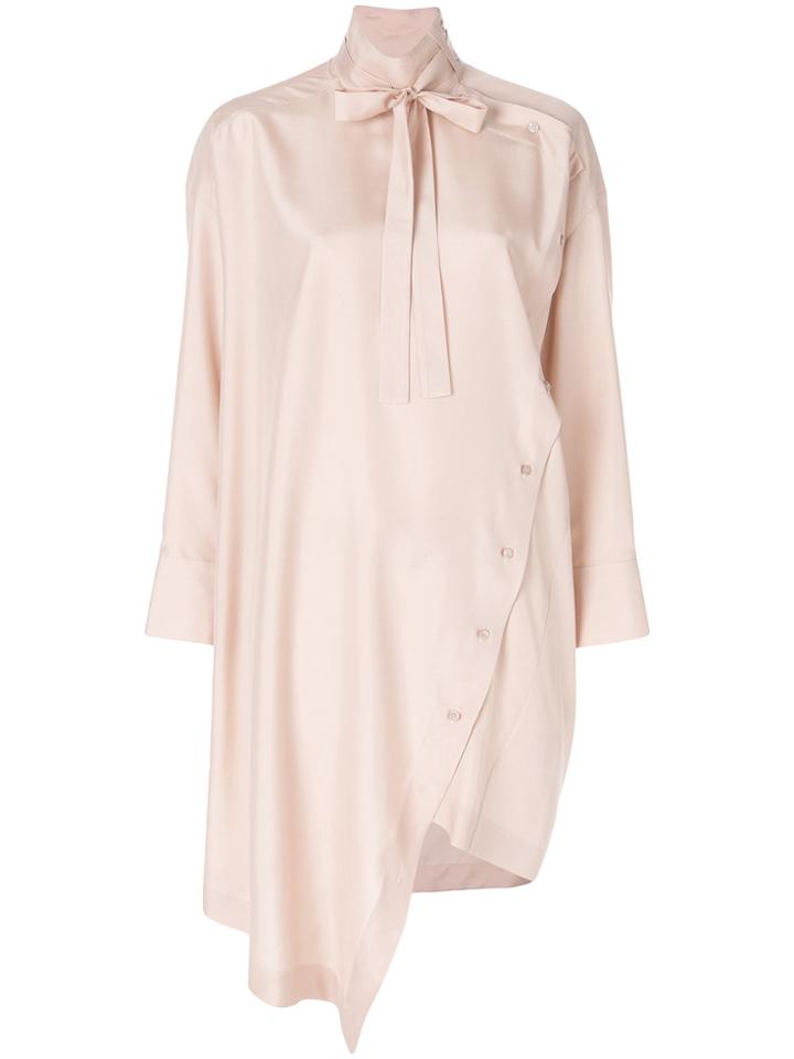 Valentino Draped Silk Dress - Nude & Neutrals