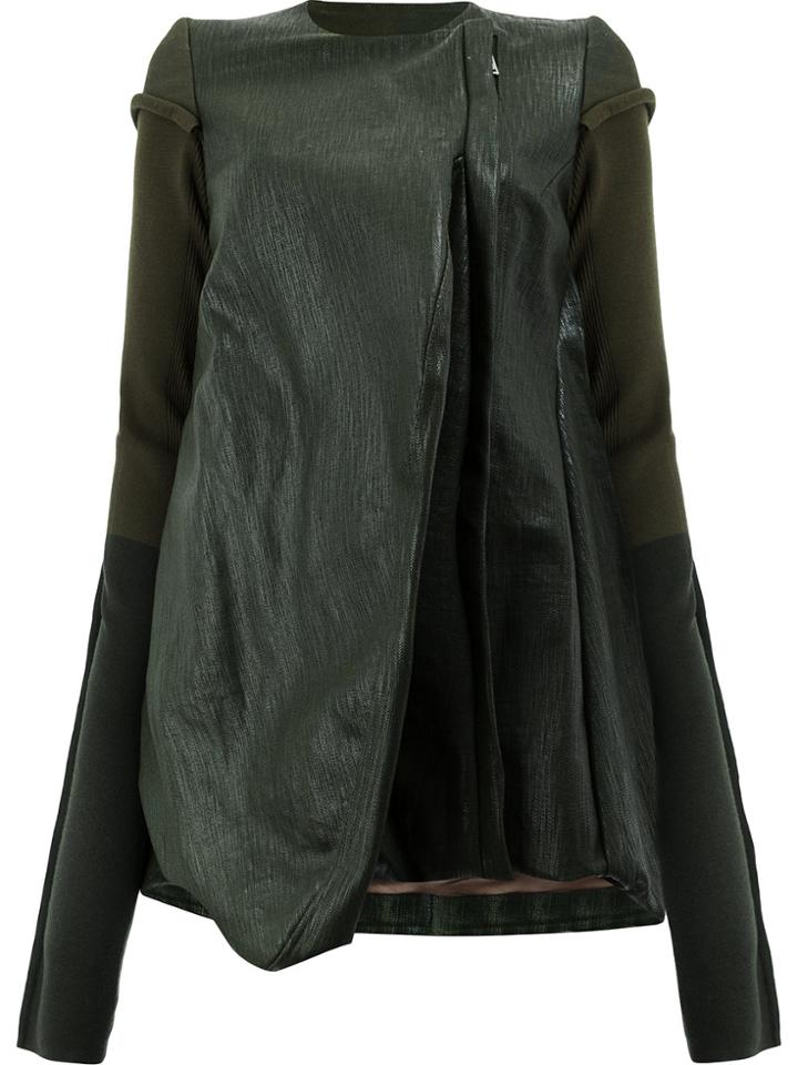 Rick Owens Oversized Wool-blend Jacket - Green