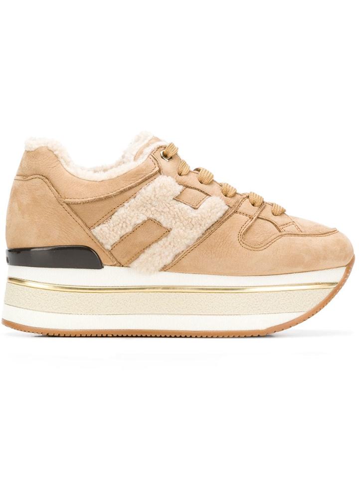 Hogan H Platform Sneakers - Nude & Neutrals