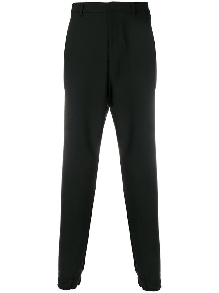 Kenzo High-waisted Tapered Trousers - Black