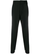 Kenzo High-waisted Tapered Trousers - Black