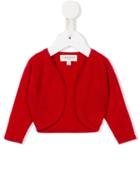 Cashmirino - Open Front Cardigan - Kids - Cashmere - 3 Mth, Red