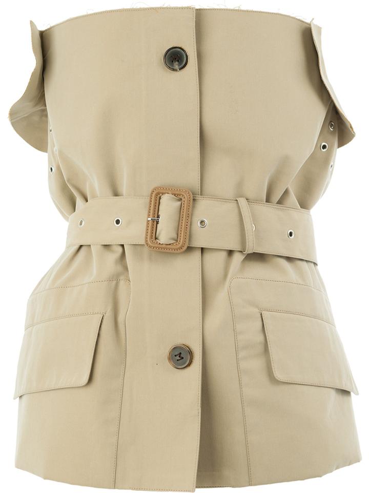 Maison Margiela Strapless Trench Bustier - Nude & Neutrals