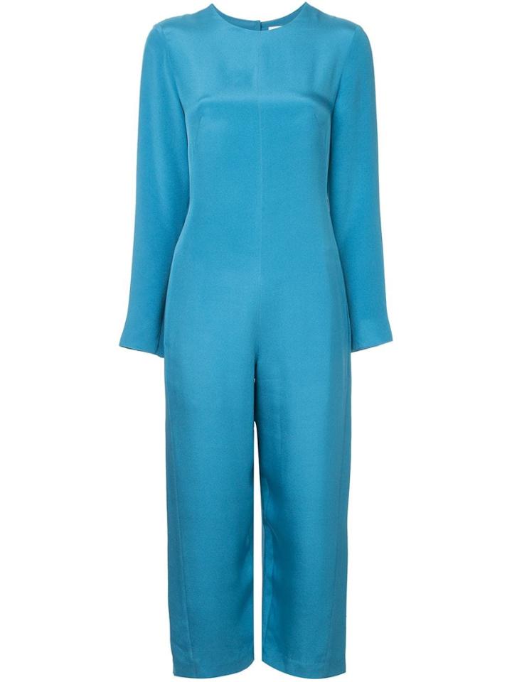 Tibi Open Back Jumpsuit - Blue