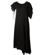Yohji Yamamoto Asymmetric Hem Dress, Women's, Size: 2, Black, Lyocell