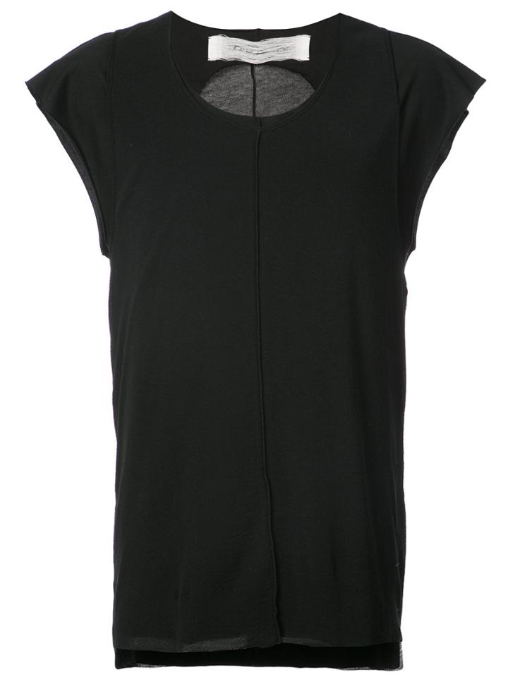 Individual Sentiments Back Cutout Vest - Black