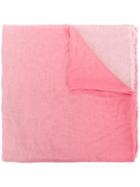 Faliero Sarti Contrast Fringed Scarf - Pink & Purple