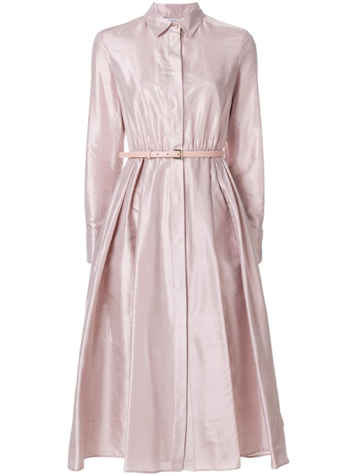 Max Mara Fiorire Shirt Dress - Pink & Purple
