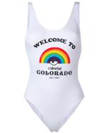 Chiara Ferragni Welcome To Colorado Swimsuit - White