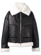 Juun.j Shearling Bomber Jacket, Men's, Size: 44, Black, Sheep Skin/shearling