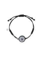 Pippo Perez 18kt White Gold, Diamond And Sapphire Evil Eye Charm