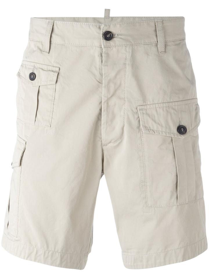 Dsquared2 Cargo Shorts, Men's, Size: 46, Nude/neutrals, Cotton