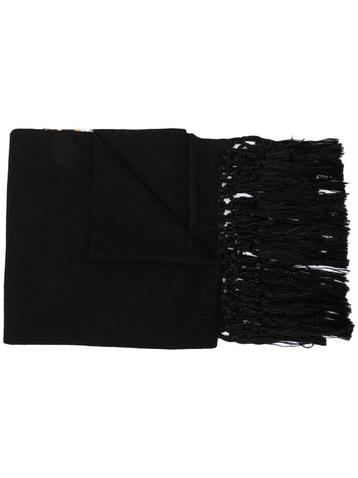 Gucci Tiger Motif Scarf - Black