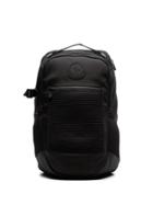 Moncler Black Logo Patch Backpack