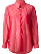 Comme Des Garçons Vintage Sheer Shirt, Women's, Size: Small, Red