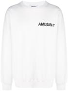 Ambush Logo Print Sweatshirt - White