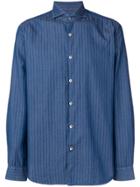 Al Duca D'aosta 1902 Herringbone Denim Shirt - Blue