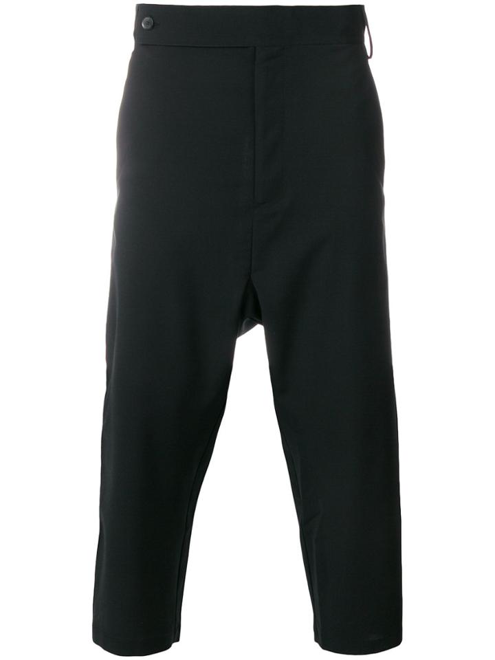 Odeur Dropped Crotch Trousers - Black