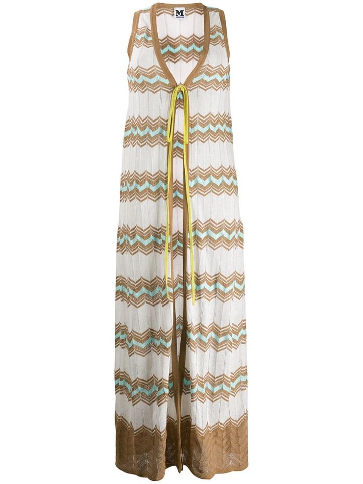 M Missoni Zigzag Motif Cardigan - White