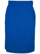 Yves Saint Laurent Vintage Straight Fit Skirt - Blue